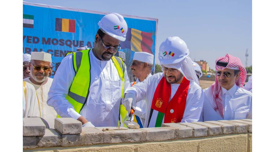 الإمارات وتشاد تضعان حجر الأساس لبناء مسجد الشيخ زايد والمركز الثقافي في أنجمينا